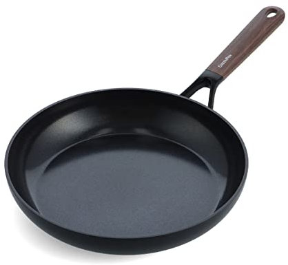 GreenPan Eco-Smartshape Gesunde keramische Antihaft-Bratpfanne, 28 cm, dunkles Holz, PFAS-frei, induktionsgeeignet, spülmaschinenfest, Schwarz, Dunkler Holzoptikgriff