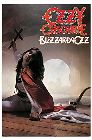 Heavy Metal Poster - Ozzy Blizzard of Ozz Poster - Deko Wohnzimmer oder Deko Schlafzimmer - Zimmer Deko - Größe : 61 x 91, 5 cm - Rock Fanartikel - Offizielle Lizenz