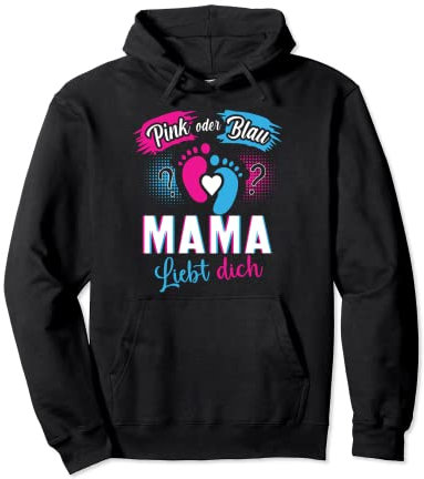 Rose ou bleu, maman aime toi – Cadeau de naissance naissance prénatale Sweat à Capuche