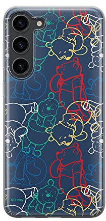 ERT Group Handyhülle für Samsung S23 Original und offiziell Lizenziertes Disney Muster Winnie The Pooh & Friends 007 optimal an die Form des Handy angepasst, hülle aus TPU
