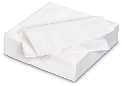 Servietten aus Papier 33x33cm 50 Stück - FARBAUSWAHL in 25x25/33x33/40x40cm - Einweg Tischservietten 2-lagig - Einfarbige Papierservietten für Hochzeit, Geburtstag und Alltag - Weiß