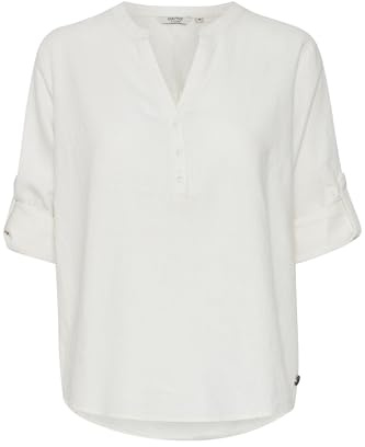 OXMO OXAnja Damen Bluse Tunika Langarm Langarm