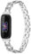 Gimuk Armband Kompatibel Mit Fitbit Inspire 3 - Metall Bling Strass Edelstahl Ersatzband für Frauen - Fitness Tracker Klein Groß, Small / Large