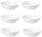 Nobel Melamine Dinner Plates, Side Plate, Unbrakeable, Flat Bottom Everyday Use Pack of 6 (Gold Marble Effect-Soup Bowl 18 cm)