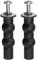 QUARKZMAN 2 set M6 Toilette Sedile Cerniere Viti, Espansione Gomma Bullone Alto Dado Set per Alto Montaggio Toilette Sedile Cerniere Toilette Seduta (Guarnizione Dia: 20mm/0.78)