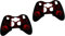 Mikikit 2pezzi Cover Protettiva Silicone per Controller Design Rosso Resistente Ai Graffi e Antiscivolo Facile da Installare e Rimuovere Compatibile con Controller