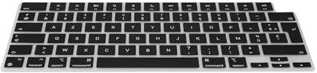kwmobile Protection pour Clavier Compatible avec Apple MacBook Pro 16 (2023) M2 A2780 / M3 A2991 - Protection Clavier Ordinateur AZERTY (FR) en Silicone - Noir