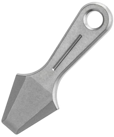 EDC Pry Bar, Heavy Duty Keychain Prybar EDC Titanium Multi-Tool with Clip Lanyard Hole for Every Day Carry Camping Riding Maintenance