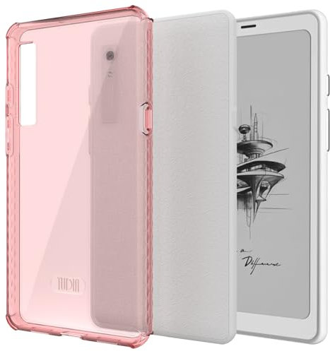 TUDIA SKN Compatible con Funda para Onyx Boox Palma Case 6.13, Carcasa antiamarillento a Prueba de Golpes - Protectores antigotas de Esquinas reforzadas con TPU livianos y de Agarre Delgado - Rosa