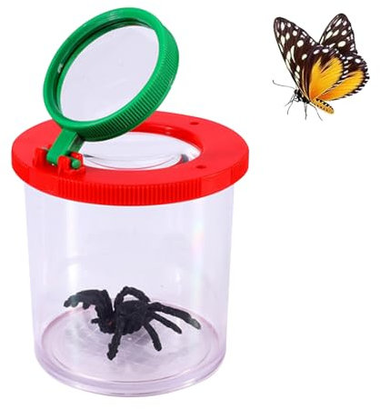 Becherlupe Lupenbecher Set, Insekten Viewer, Insekten Viewer, Lupendose Lupenbecher, Insekten Beobachtungsbox für Kinder Outdoor Wissenschaft Natur Erkundung