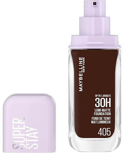 Maybelline New York - Fond de Teint Liquide Longue Tenue - Ultra-Résistant - Fini Mat Lumineux - Enrichi en Acides Aminés - Tous les Types de Peau - Superstay 30H Lumi-Matte - Teinte : 405 - 35ml