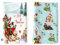 Arquiel 2er Set Geschirrtücher Winter Hunde Weihnachten Küchentücher Dekorative 100% Baumwolle Trockentücher Saugstarke Geschenk für den Urlaub Einweihungsfeier 48 cm x 70 cm