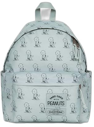 EASTPAK Rucksack x Peanuts Modell Day Pak'r Farbe Peanuts Mint, mit zusätzlichem Reißverschluss und Laptopfach 13,3 Zoll