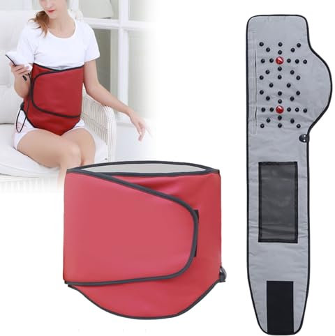 vanenferse Cinturón Eléctrico Masaje Sauna Portátil para Pérdida De Peso con 4 Motores, Quemador Grasa para Calentar Pérdida De Peso, Herramienta Adelgazante para Un Vientre Tonificado Y Apretado