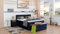 Boxspringbett Dion 240x220, VS-Blau, 7-Zohnen Taschenfederkernmatratze, Ergoflex - Inklusive Aufbau - Deutscher Hersteller