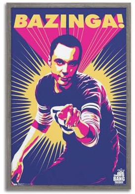 LERIAENHD Poster The Big Bang Theory auf Leinwand, Vintage-Poster, dekoratives Gemälde für Wohnzimmer, Schlafzimmer, elegantes ästhetisches Poster, 30 x 45 cm, ungerahmter Stil