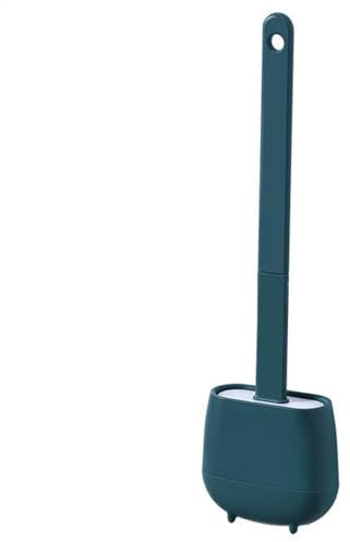 Silicone Toilet Brush And Holder - Deep Cleaning Toilet Brush Silicone | Silicone Bristle Brush | Cleaning With No Dead Corner With Floor Standing And Wall Silicone Brush Set With Holder BathUse