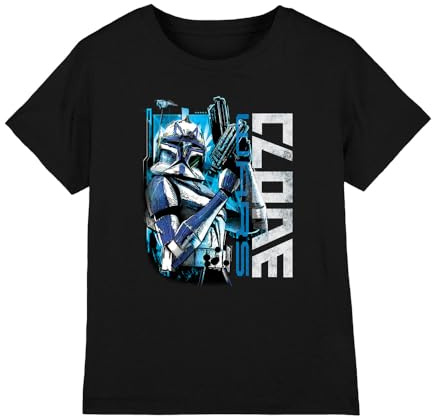 Star Wars Clone Rex Kids T Shirt, Black, 12-13