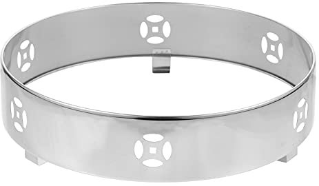 HOMSFOU Gaskocher Windschutz Edelstahl Herdabdeckung Für Gasherd Kocher Windschutz Mit Sammeln Feuer Funktion Und Gute Wärmedämmung Für Topf Halter