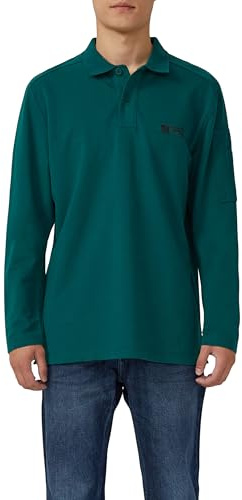 s.Oliver Herren Poloshirt im Fabricmix aus Leichter Sweatware Poloshirt Langarm