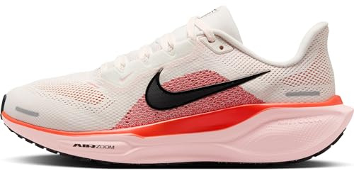 Nike Women's Pegasus 41 Road Running Shoes, Phantom Black Picante Red Atmosphere, 3.5 UK
