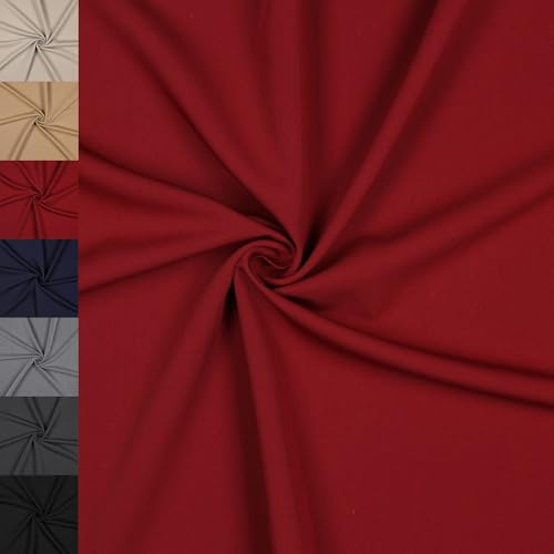 MAGAM-Stoffe Gabardine Modestoff Anzugstoff Hosen Kleider Mänteln Meterware ab 50cm (03. Dunkelrot)
