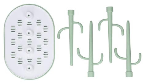 Baby Bottle Dryer, Quick Drying Rack for Baby Bottles with Rounded Corners for Countertop (Green)