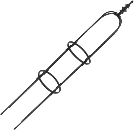 Hohopeti Rankgitter 120cm aus Metall mit 8mm Rohrdurchmesser für Kletterrosen und Gemüse Pflanzenstütze Garten und Balkonobelisken mit Erdspieß