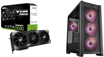 ASUS VGA + Chassis: TUF-RTX5080-O16G-GAMING + TUF GAMING GT302 TG ARGB BLACK