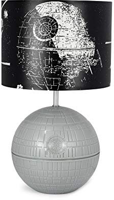 Star Wars 3D Death Star Desktop LED Lamp Light with Printed Fight Scene Shade