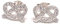 Zirkoniabesetzte Brezel-Ohrstecker aus 925 Sterling Silber