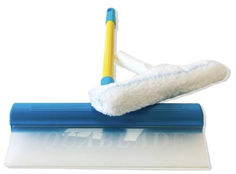 NANOPROTECTION Raclette à Vitres AquaBLADE en Silicone avec Réservoir | Kit Nettoyage de Fenêtre | Qualité Professionnelle