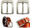 behone 2pcs Buckle Dornschliesse, Dornschliesse Schnalle 40mm Metall Poliert für Gürtel Wechselgürtel