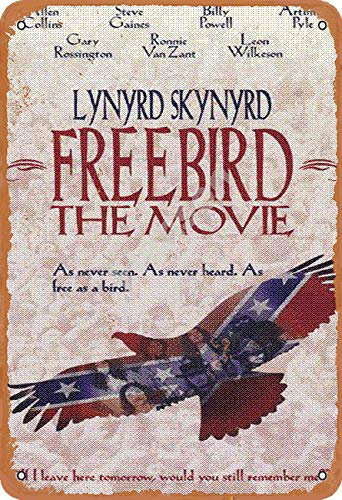 Henson Lynyrd Skynyrd Freebird The Movie Vintage Tin Sign Logo 12 * 8 inches Advertising Eye-Catching Wall Decoration
