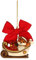 THUN - Weihnachtsschmuck Fuchs Grace mit großem Schlitten - Keramik - Weihnachtslinie - Wohnzimmer, Dekoration des Hauses - 7 x 4,7 x 5,2 cm h