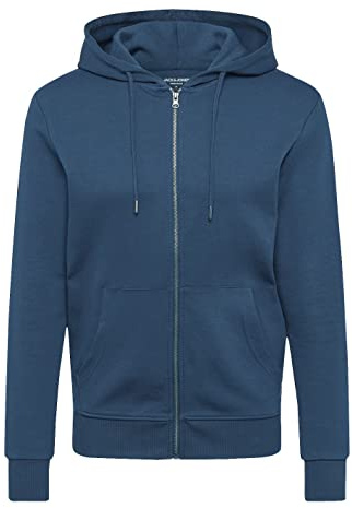 JACK & JONES Herren JJEBASIC Sweat Zip Hood, Insignia Blue/REG, XXL