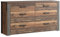 Newroom Sideboard Old Wood Vintage und Betonoptik Sideboard Modern Industrial - 156,3x83,1x41,3 cm (BxHxT) - Highboard Anrichte - [Dally.one] Wohnzimmer Wohnstube Büro
