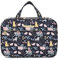 Dizdvizd Trousse de Toilette pour Femme, Sac de Toilette avec Crochet à Suspendre, Vanity de Voyage Pliable Trousse Maquillage pour Fille - Cat
