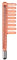 Portable High Frequency Device Electrode Beauty Parts ETJX006RCT (Orange Comb(Tungsten))
