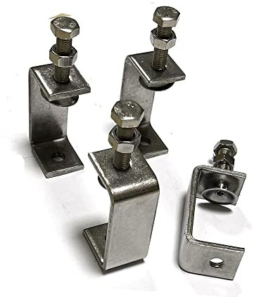 JVJ 4stk C Klemme Delstahl Heavy Duty trägerklemme 65mm für zwingen Klemmen Spanner, Holzarbeiten Werkzeug Heimwerken Autoreparatur