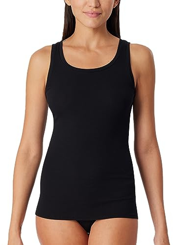 Schiesser Damen Trägertop Unterhemd Organic Cotton - Pure Rib