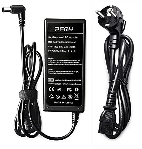 PFMY 14 Volt AC Adapter Netzteil Ladegerät 14V für Samsung LCD TFT Monitor S27B350 S27A950D S24D330 S24D391HL P2770FH S24D590PL S24D390HL S27D590P S27D360H S23C350H S22C300H S27D390H S22C300H