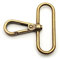 CRAFTMEMORE Karabinerhaken, drehbar, Karabinerverschlüsse, modische Clips, Geldbörsenherstellung, FS10, 10 Stück (antikes Messing, 3,8 cm)