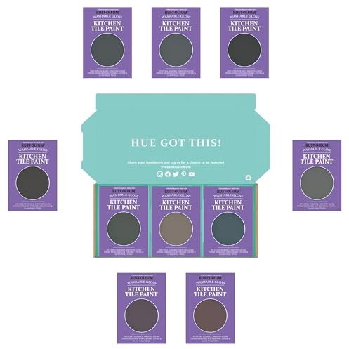 Rust-Oleum Kitchen Wall Tile Paint in Gloss Finish – Moody Darks Tester Box