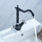 Retro Wasserhahn Küchenarmatur Spültischarmatur Zweigriffmischer 360° Drehbarer Küche Badezimmer Spültisch Armatur Spüle Zweigriff Mischer Schwarz