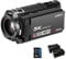 ORDRO XV80 Camcorder 5K Videokamera 12X Optischer Zoom, Auto Focus, 3.5 IPS Touch Screen Live Streaming Kamera mit Fernbedienung, 64G SD Karte