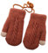 AIDIER Kinder Winter Warme Fäustlinge 2-5 Jahre Jungen Mädchen Fleece Warme Fausthandschuhe Kleinkind Hang Neck Fäustlinge Kleinkind Gestrickte Handschuhe Dicke Fleece-Innenfutter Strickhandschuhe
