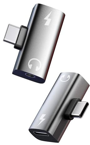 YipuVR Typ C auf 3,5 mm Kopfhörer und Ladegerät Adapter für Meta Quest 3S Zubehör, Individuelle Ports Typ-C 2-in-1 Konverter, PD 30W sicher und schnelles Laden, DAC High-Resolution Audio Conversion