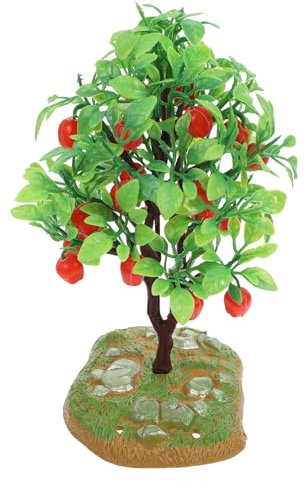 ABOOFAN Simulation Apfelbaum Kleiner Baummodell 15,5x9x6,5cm 2 Stück Landschaftsdekoration Für Sandkästen Und Mikro Garten