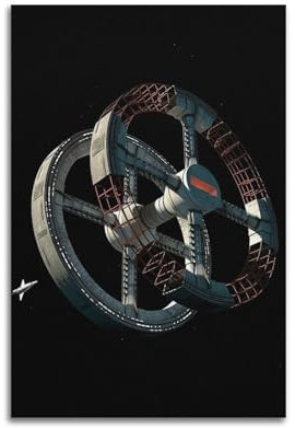 ASHEUQWE 2001 A Space Odyssey Poster, ästhetische Wandkunst, Leinwand, Vintage-Poster, dekoratives Gemälde, Wohnzimmer, Schlafzimmer, Dekoration, 30 x 45 cm, ungerahmter Stil